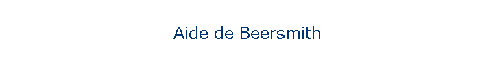 Aide de Beersmith