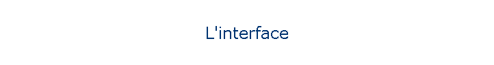 L'interface