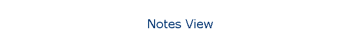 Notes View