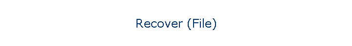 Recover (File)