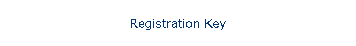 Registration Key