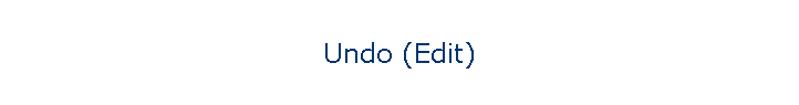 Undo (Edit)